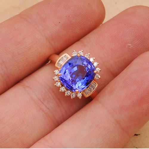 供應坦桑石戒指