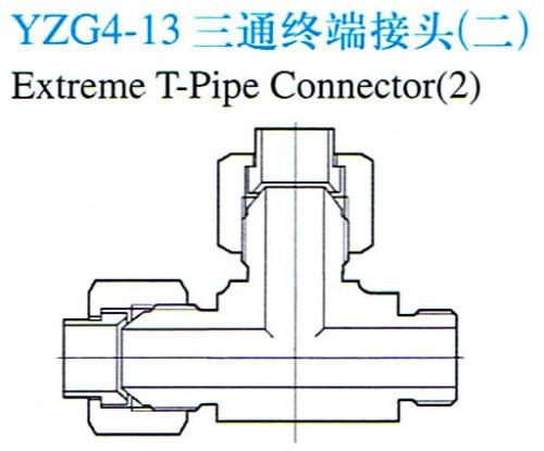 供应YZG413扩口式三通终端接头