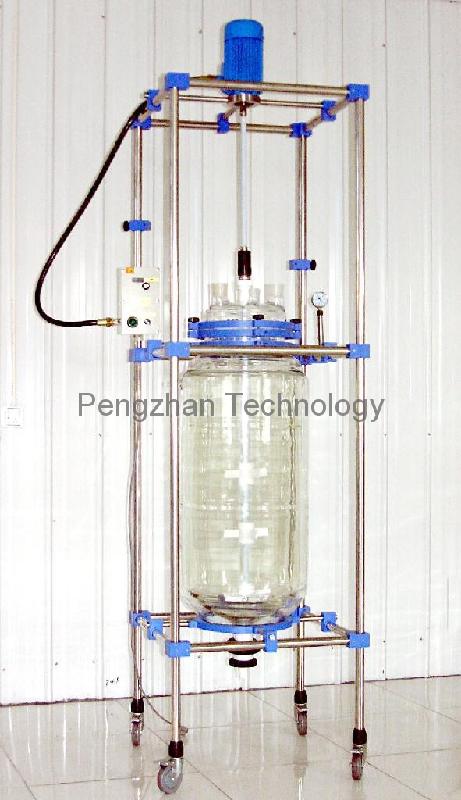 100L防爆双层玻璃反应釜图片