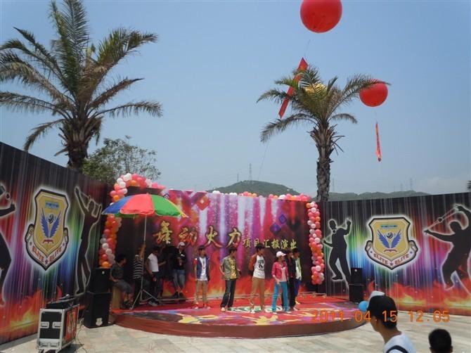 深圳興隆園舞臺出租背景板搭建圖片