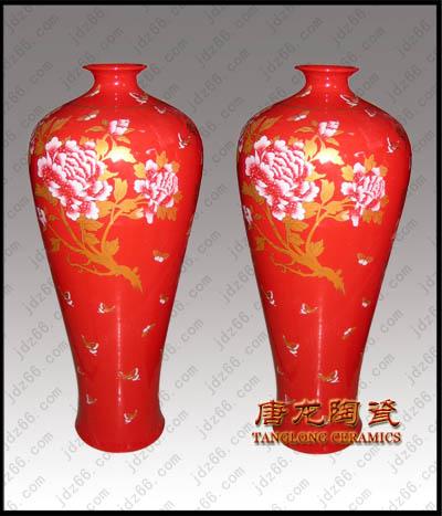 景德鎮(zhèn)陶瓷花瓶手繪青花花瓶圖片