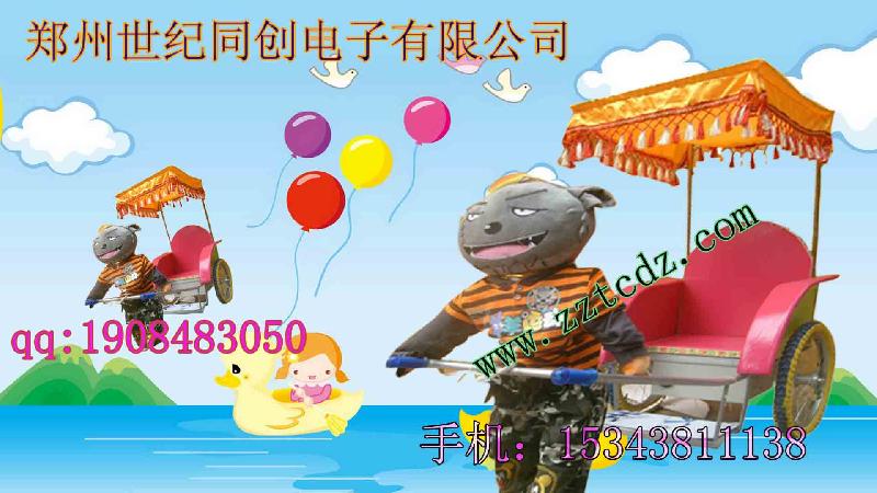 供應(yīng)同創(chuàng)廠家大量生產(chǎn)新款喜洋洋灰太*機(jī)器人拉車