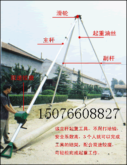 *鋁合金立桿機(jī)*位三角架立桿機(jī)通訊架桿工具立桿機(jī)