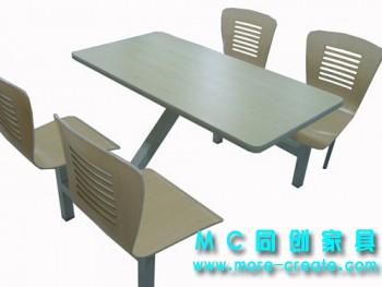 快餐連體桌椅圖片/快餐連體桌椅樣板圖 (4)