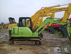 供應(yīng)現(xiàn)代二手挖掘機(jī)，山東臺(tái)兒莊二手挖掘機(jī)