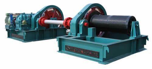 卷揚式啟閉機的安裝圖片