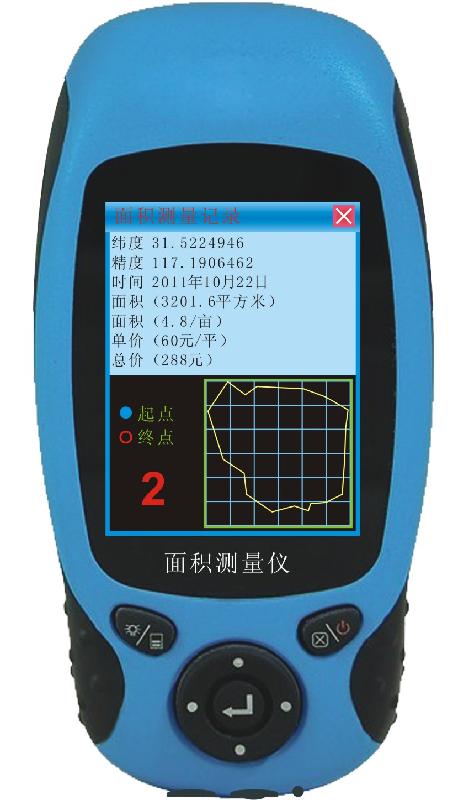 供应甘肃手持推测亩仪GPS面积测量仪-最简单最实用价格最实惠的测亩仪图片