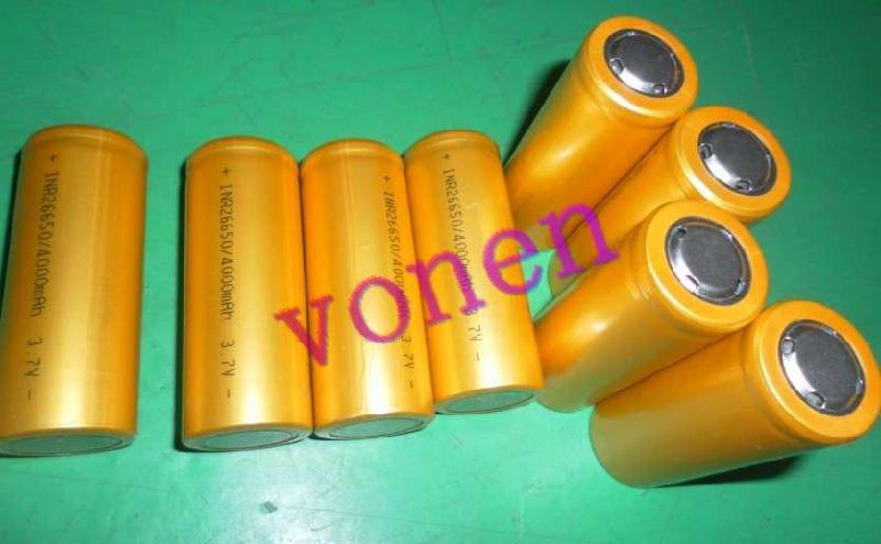 供應(yīng)高頭凸頭高帽26650鋰電池