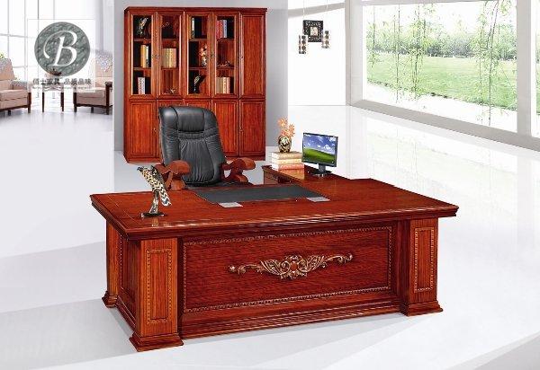 供應(yīng)時(shí)尚總裁大班臺(tái)圖片A85，辦公家具實(shí)木大班臺(tái)，辦公家具圖片
