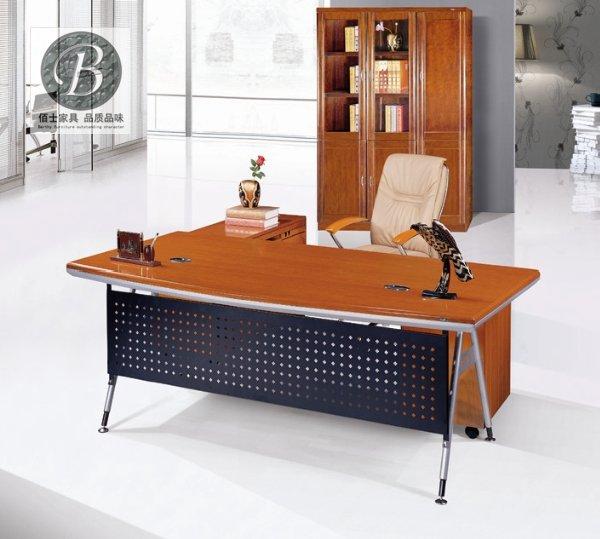 供應(yīng)實(shí)木總裁大班臺(tái)，廣州實(shí)木辦公家具實(shí)木大班臺(tái)，佰正辦公家具廠家