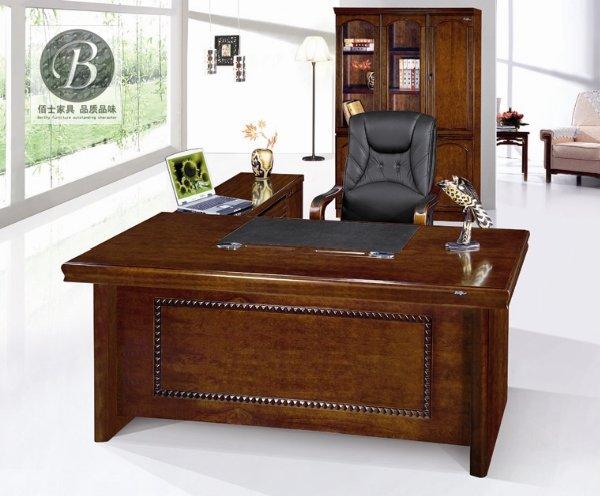 供應(yīng)時尚總裁大班臺圖片A03，辦公家具實(shí)木大班臺，辦公家具圖片