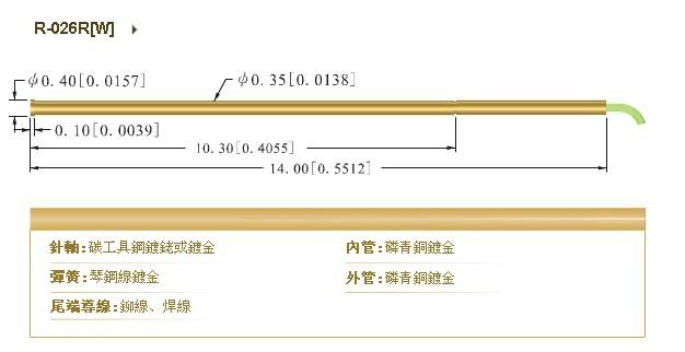 供應(yīng)中國(guó)探針P-026