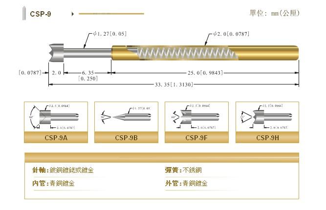 供应CSP-9中国探针CCPCSP9中国探针CCP