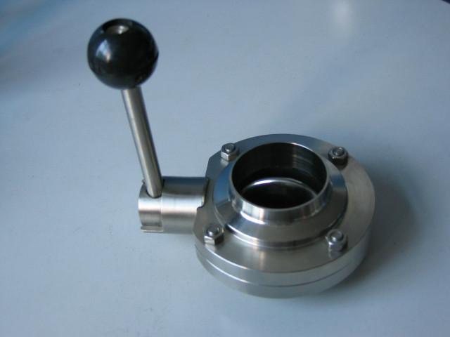 供應不銹鋼DN50衛(wèi)生級焊接蝶閥