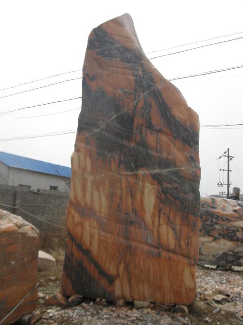 河南晚霞紅草坪石觀賞石奇石批發(fā)