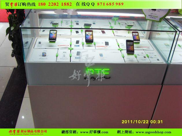 供应新款制作HTC手机展示柜台体验专柜，HTC手机柜报价，制作展柜厂