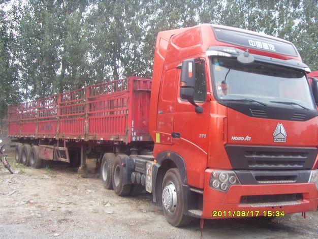 山東哪里的豪沃A7半掛車最便宜圖片