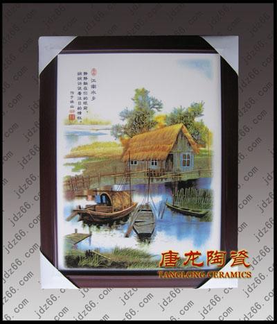 供應(yīng)年終會(huì)議禮品大瓷板畫(huà)