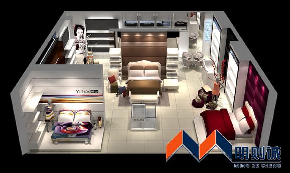 南京家紡專賣店設(shè)計與制作圖片