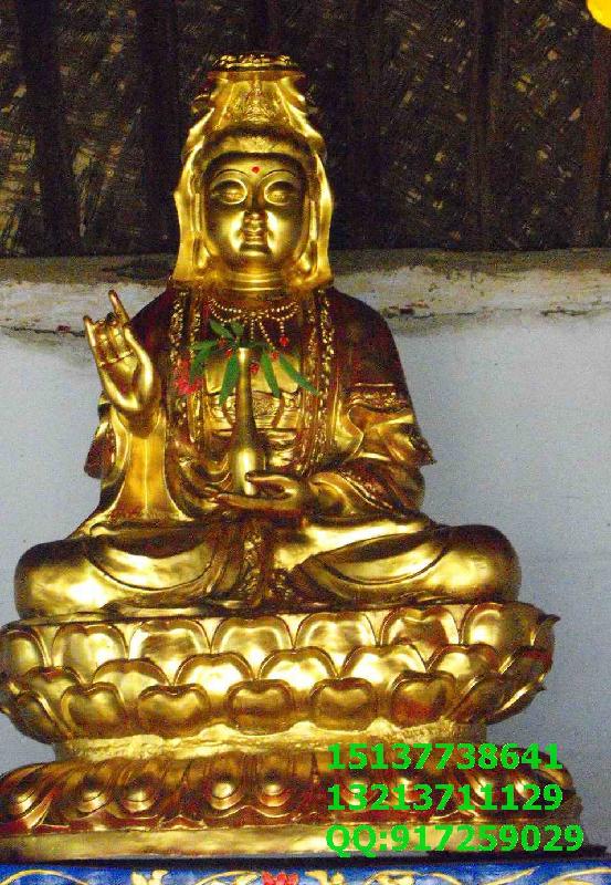 河南佛緣雕塑工藝廠供應用于供奉的彩繪玻璃鋼觀音菩薩神像佛像