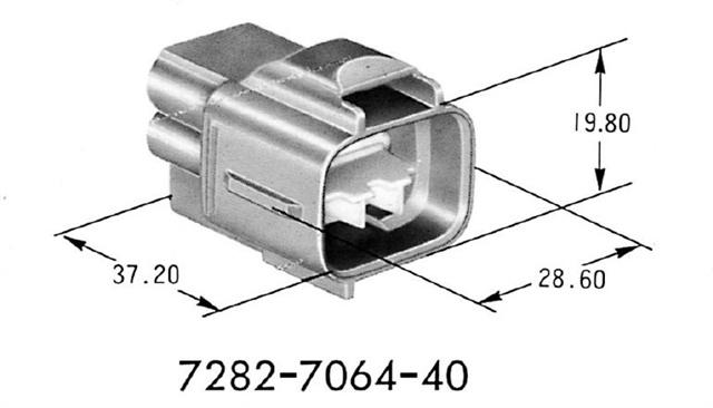 供应矢崎YAZAKI连接器7282-7064-40