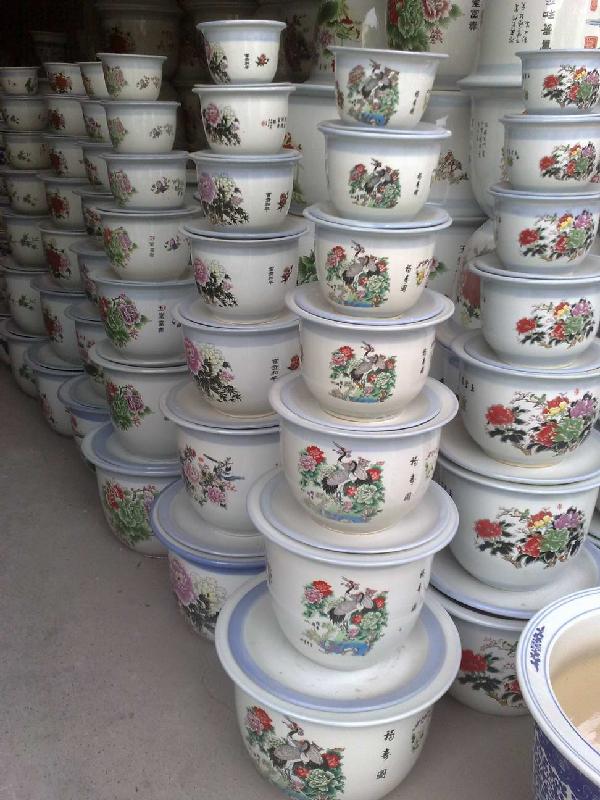 供應(yīng)陶瓷魚缸陶瓷大缸裝飾品大缸