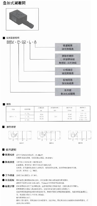 台湾JANUS登胜减压阀BRV-P-02