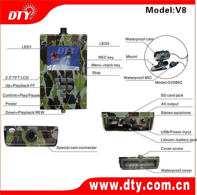 供應防水型SD卡數(shù)字高清錄像機