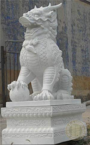供應(yīng)手工雕刻石雕貔貅天祿辟邪招財(cái)*貔貅獨(dú)角石雕