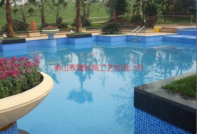 小區(qū)泳池拼圖馬賽克圖片