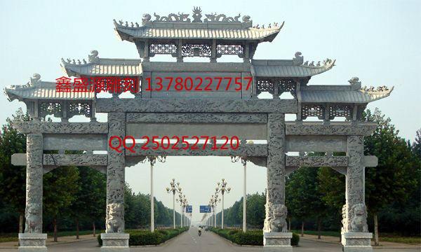 供應(yīng)漢白玉石牌樓，漢白玉石牌樓設(shè)計銷售