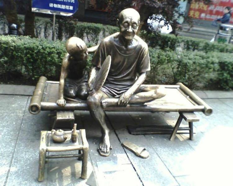 供應(yīng)玻璃鋼景觀人像雕塑