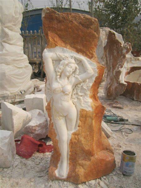 供應(yīng)玻璃鋼女人雕塑