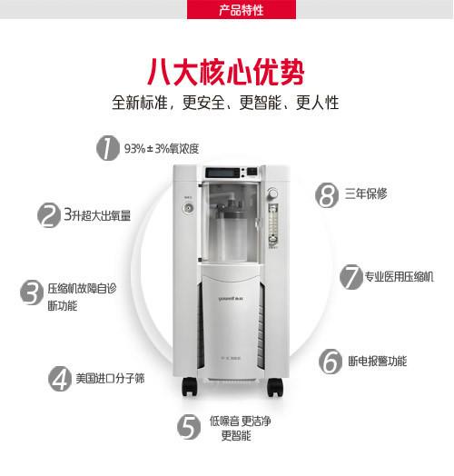 供應(yīng)魚(yú)躍7F-3C制氧機(jī)家用吸氧機(jī)新款新