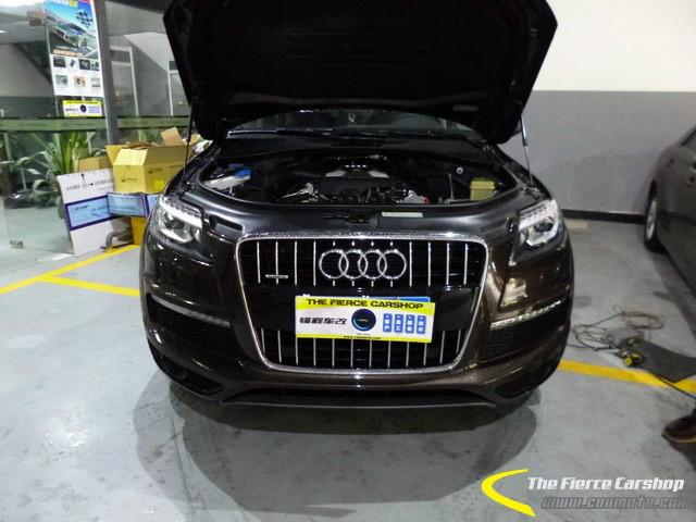 【鋒程車改】奧迪Q7原車法雷奧升級(jí)“萬(wàn)人迷”原裝海拉3雙光透鏡