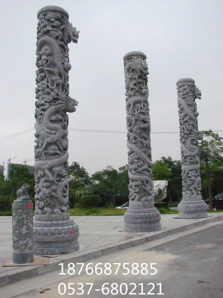 石雕龍柱圖片/石雕龍柱樣板圖 (4)