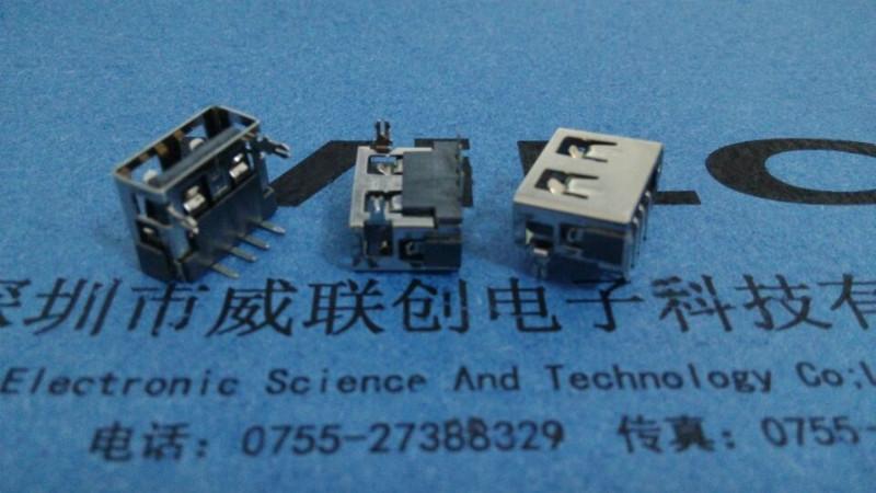 供應(yīng)USB+AF90度短體100母座