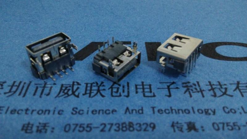 小短體USB10.0母座-兩腳插腳圖片