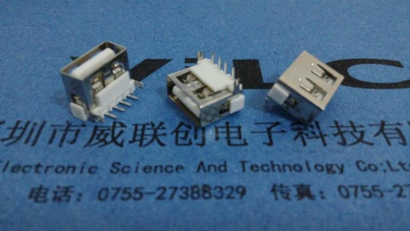 90度短體10.0USB后兩腳插板+端子DI圖片