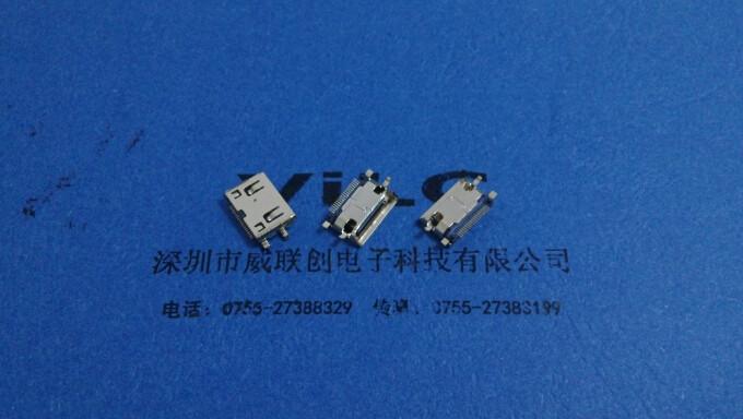 HDMI-19P連接器母座斜口圖片