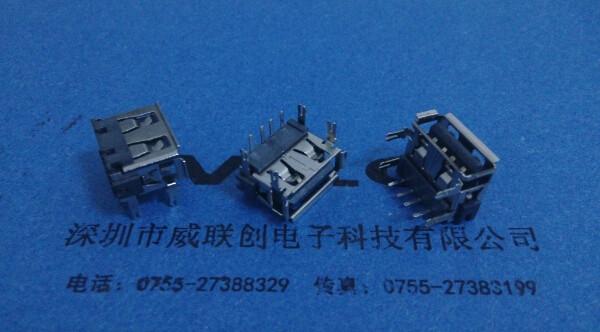 A母+90度短體USB魚叉四腳加長(zhǎng)圖片