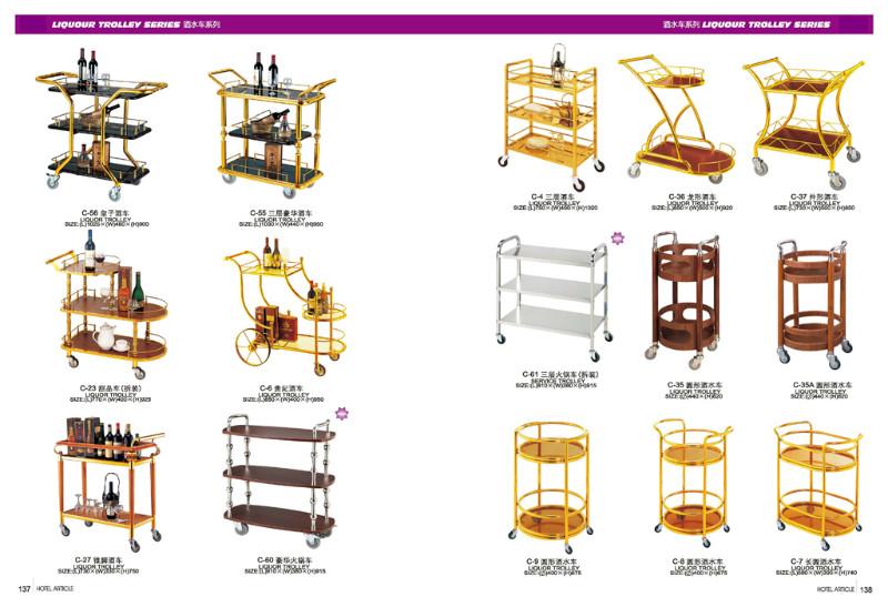 供应ktv酒店酒水推车小吃车图片