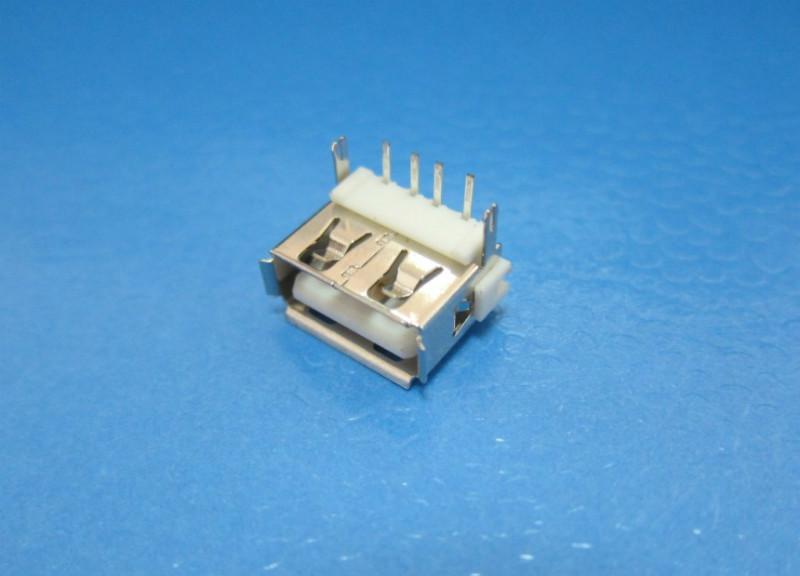 供應(yīng)短體USB10.6AF90度DIP插板后2-二腳 卷邊H6.2
