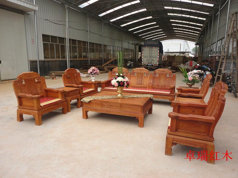 供應(yīng)卓瑞東陽(yáng)紅木沙發(fā)象頭如意大款10件
