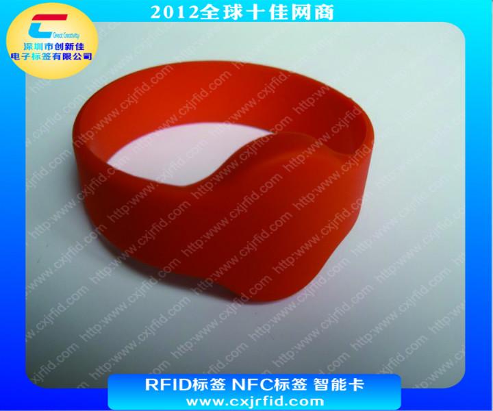 供應RFID硅膠手腕帶  NFC一次性手腕帶