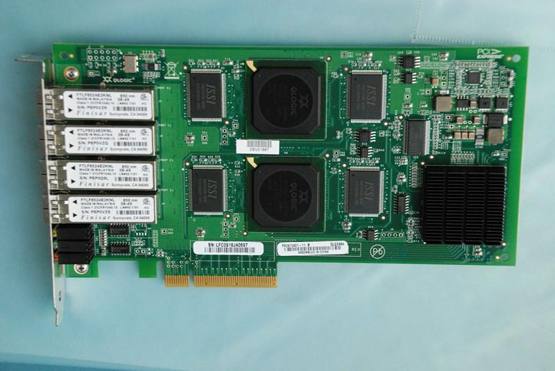 供应QLE2464-NAP光纤通道卡HBA卡4G含4个模块PCI-e