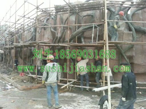 景區(qū)墻壁假山制作案例