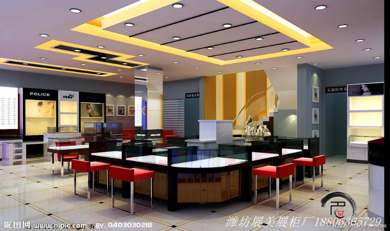 供應(yīng)山東濰坊濰城寒亭坊子眼鏡柜臺展柜貨架形象柜