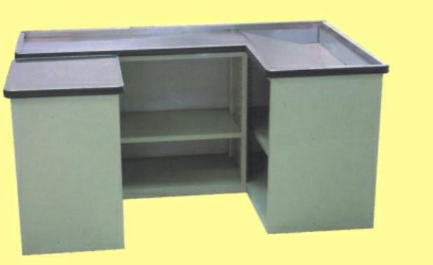 整體七字型臺面大斜坡收銀臺圖片