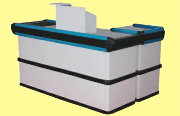 供應蘇州整體雙色收銀臺主副臺連體式